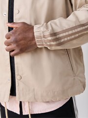 בז' - adidas Originals 3 Stripes Coaches Jacket - תמונה 5 מתוך 6