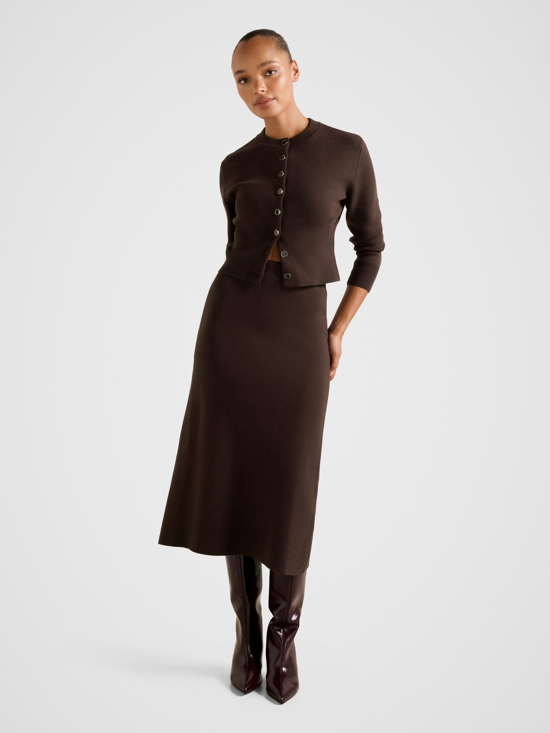 Buy Forever New Brown Ally Co-ord Knitted Cardigan from the Next