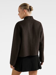 Forever New Brown Lex Felled Bomber Jacket - Image 2 of 5
