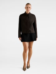 Forever New Brown Lex Felled Bomber Jacket - Image 3 of 5