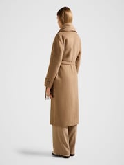 Forever New Brown Saige Felled Scarf Coat - Image 3 of 5