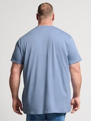 BadRhino Big & Tall Blue Longline V-Neck T-Shirts 5 Pack - Image 3 of 8