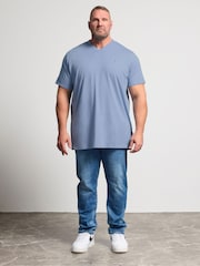 BadRhino Big & Tall Blue Longline V-Neck T-Shirts 5 Pack - Image 4 of 8
