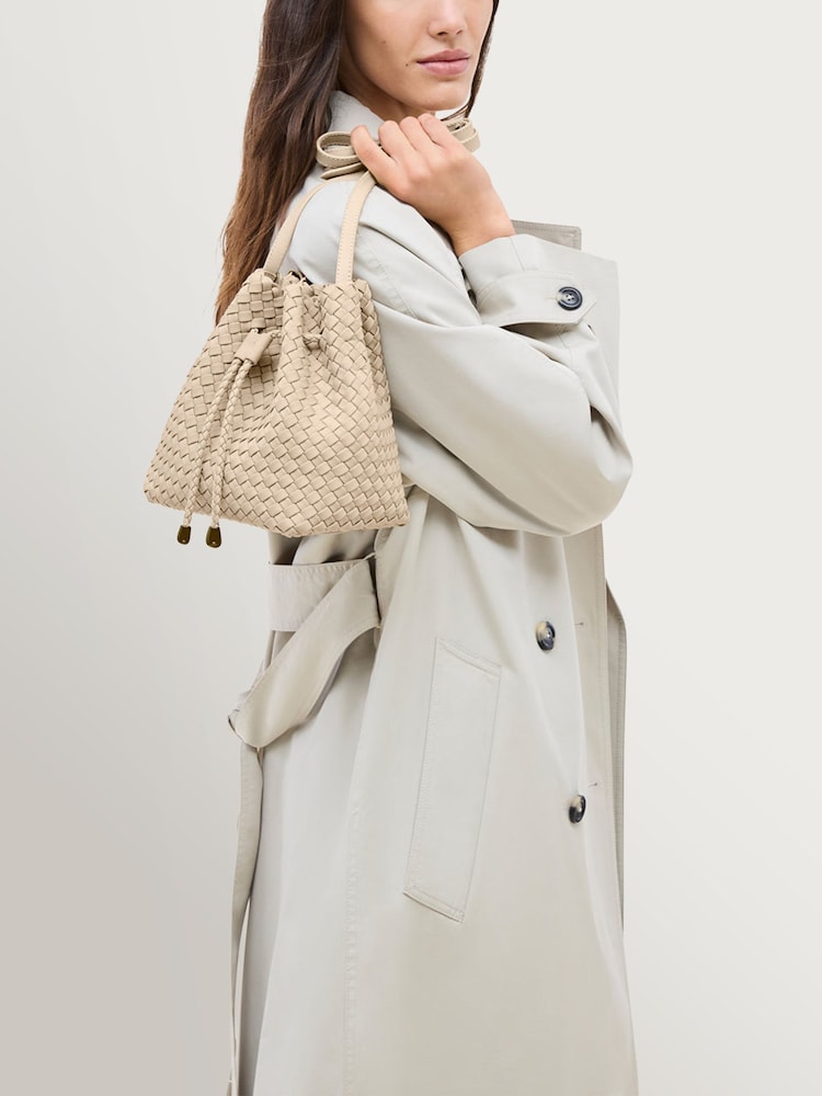 NAGHEDI Ecru Gramercy Medium Bucket Bag - Image 2 of 6