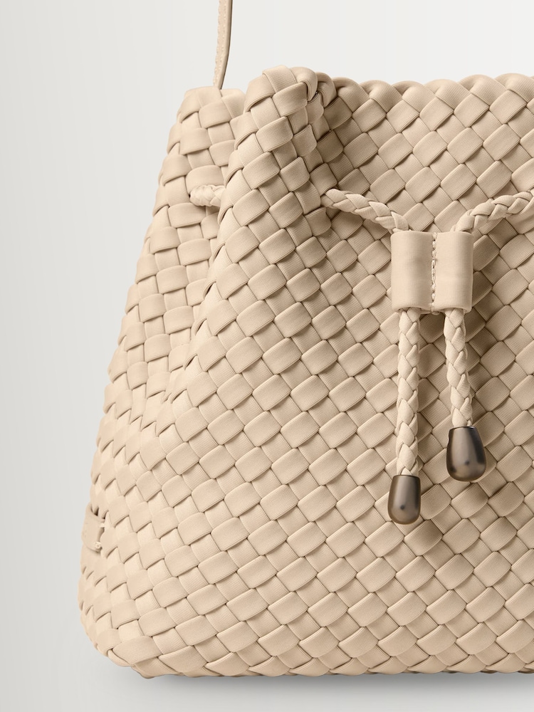 NAGHEDI Ecru Gramercy Medium Bucket Bag - Image 6 of 6