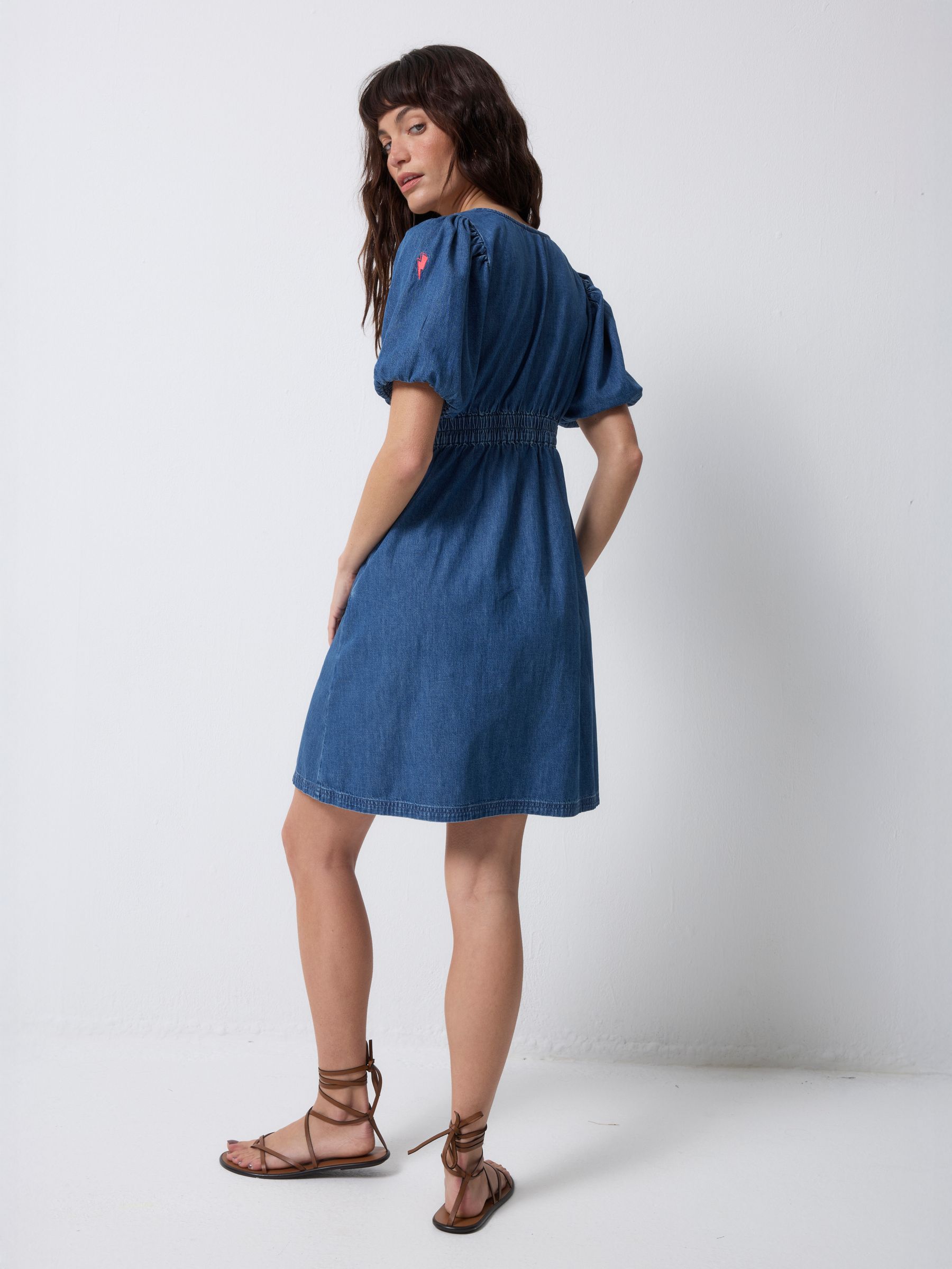 Buy SCAMP & DUDE Blue Denim Button Through Dress from Next USA