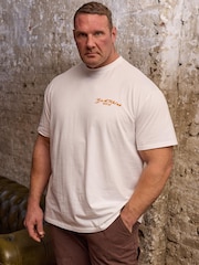 BadRhino Big & Tall White Tiger Star T-Shirt - Image 2 of 5