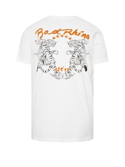 BadRhino Big & Tall White Tiger Star T-Shirt - Image 5 of 5