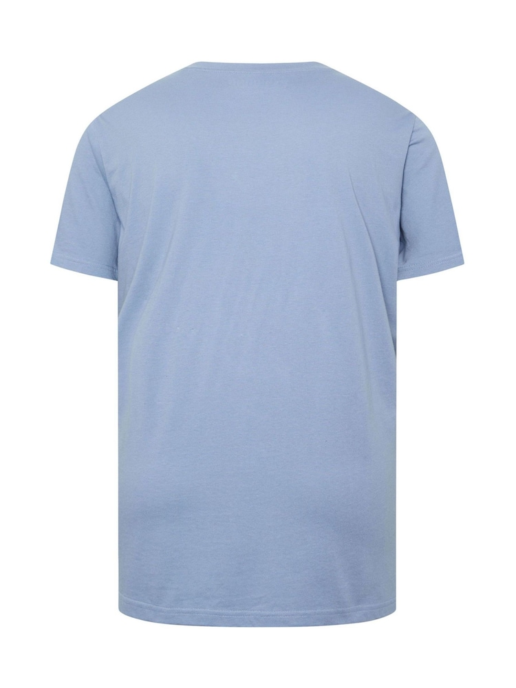 BadRhino Big & Tall Blue V-Neck T-Shirts 5 Pack - Image 8 of 8