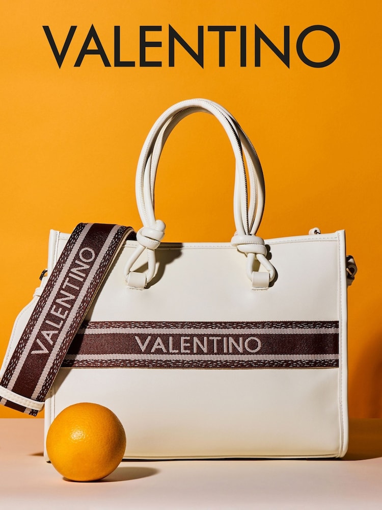Valentino Bags White Aella Shopping Bag - Image 6 of 6 Valentino Bags White Aella Shopping Bag - Image 6 of 6