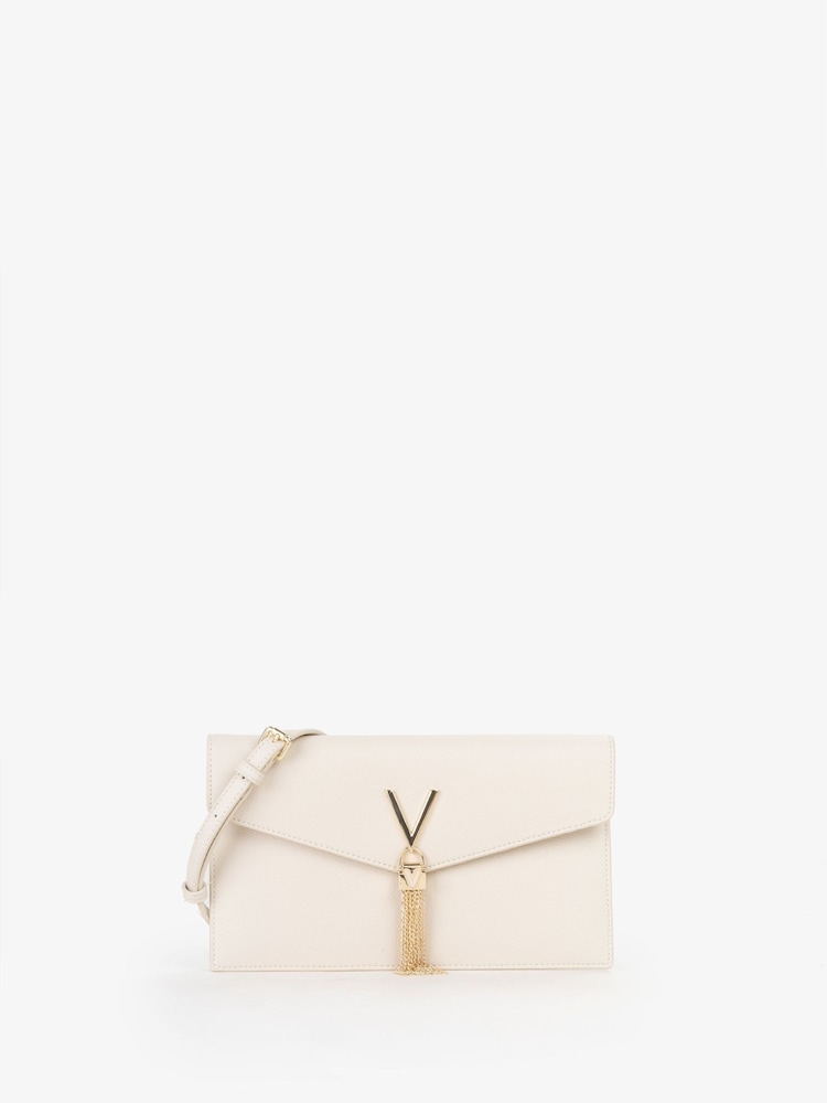 Valentino Bags Cream Luxe Pochette Bag - Image 1 of 4