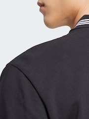 adidas Originals Black Adicolor Loose Polo Shirt - Image 5 of 6