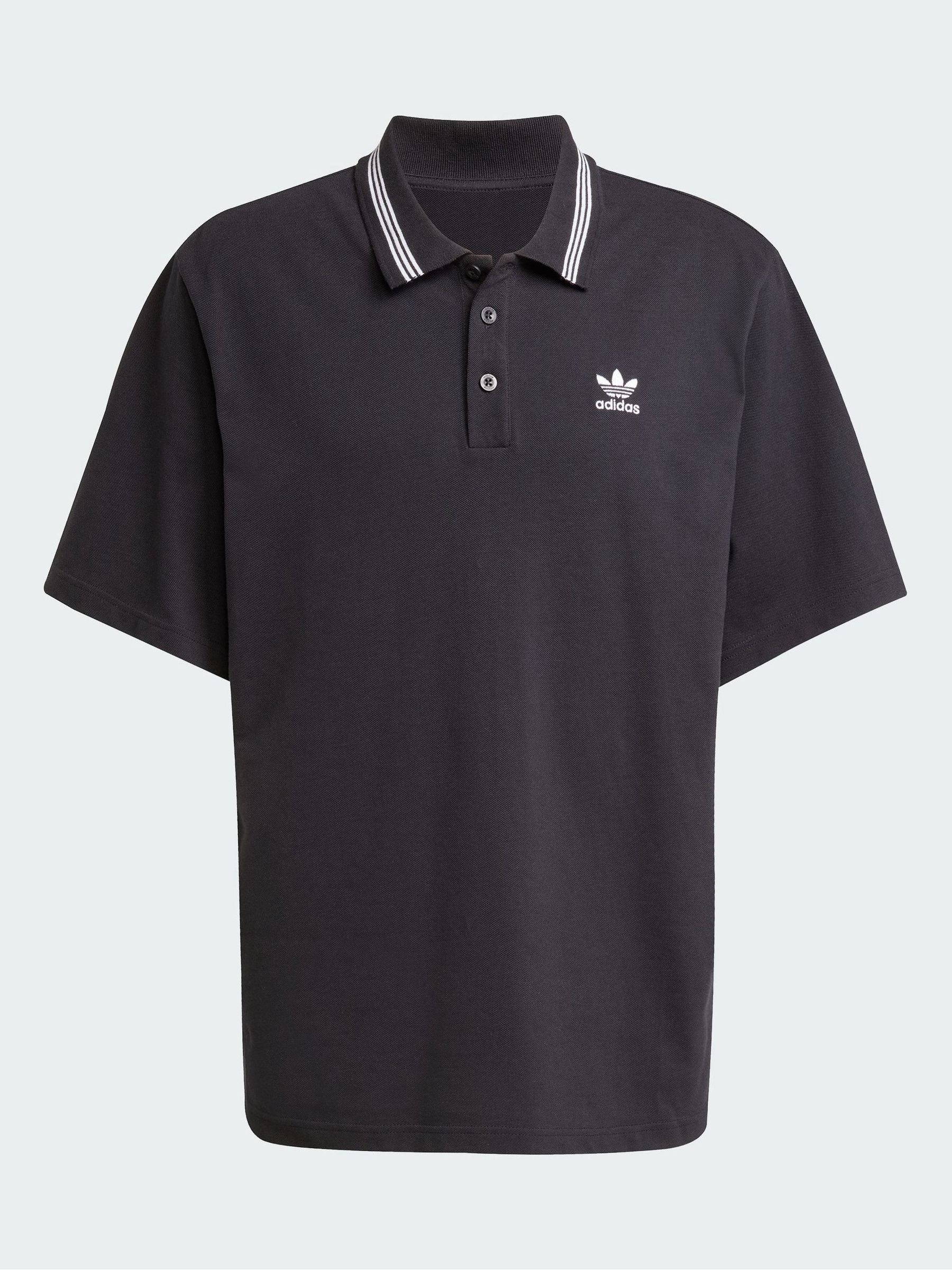 Buy adidas Originals Black Adicolor Loose Polo Shirt from the Next