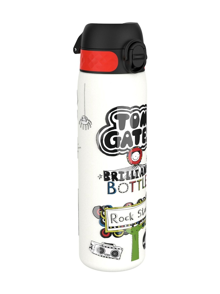 Ion8 Black Rockstar Steel Water Bottle 600ml - Image 1 of 4 Ion8 Black Rockstar Steel Water Bottle 600ml - Image 1 of 4