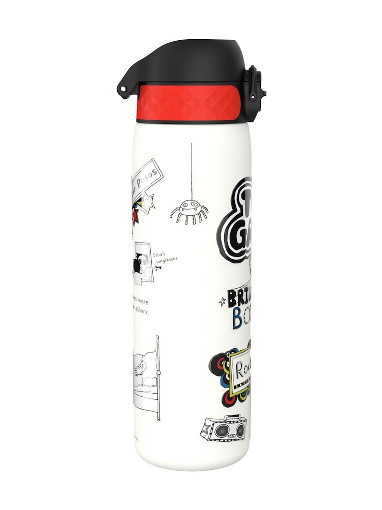Ion8 Black Rockstar Steel Water Bottle 600ml - Image 2 of 4 Ion8 Black Rockstar Steel Water Bottle 600ml - Image 2 of 4