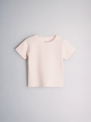 The Set 4 Pack Cropped Jersey Rib Short Sleeve T-Shirts Pink/Grey/Green/White - Image 4 of 6