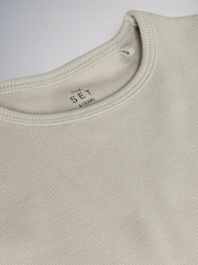 The Set 4 Pack Cropped Jersey Rib Short Sleeve T-Shirts Pink/Grey/Green/White - Image 5 of 6