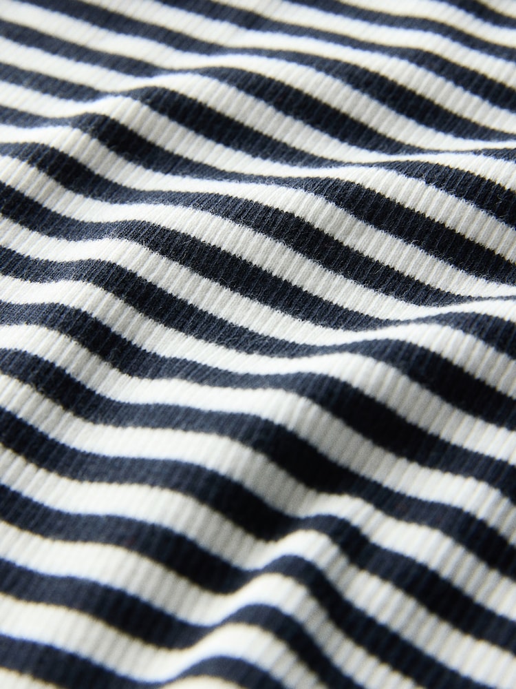 The Set 5 Pack Cropped Rib Vests Red/Blue/Stripe/Pink/Cream - Image 12 of 12