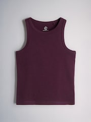 The Set 5 Pack Jersey Rib Vests Pink/Purple/White - Image 3 of 7
