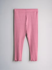 The Set 4 Pack Jersey Rib Leggings Pink/Navy Blue/Purple - Image 2 of 7