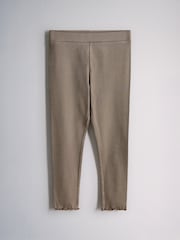 The Set 5 Pack Jersey Rib Leggings Black/Brown/Neutral - Image 5 of 8