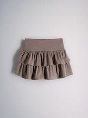 The Set Crew, Rib Vest and Jersey Skirt Set Grey - Image 4 of 6