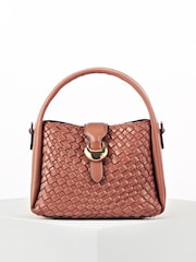 Pink - Luella Grey Maggie Weave Cross-Body Bag - Bild 4 von 6