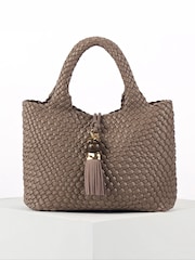Luella Grey Suky Medium Woven Cross-Body Bag - Image 4 of 6