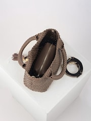 Luella Grey Suky Medium Woven Cross-Body Bag - Image 5 of 6