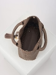 Luella Grey Suky Medium Woven Cross-Body Bag - Image 6 of 6