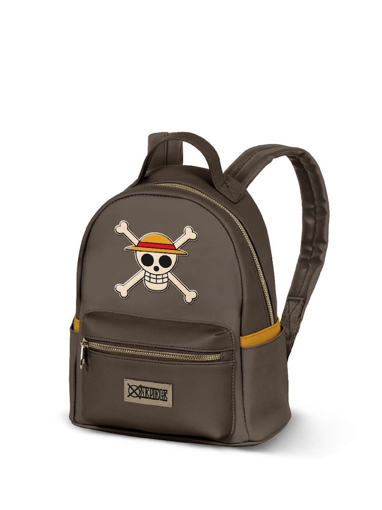 Peers Hardy One Piece Skull Head Brown Backpack - Image 1 of 1 Peers Hardy One Piece Skull Head Brown Backpack - Image 1 of 1