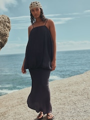 Azul marino - Strappy Bubble Hem Cami Top - Imagen 4 de 9