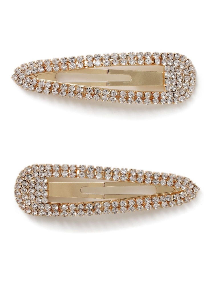 Aela Rhinestone Hair Clips Multipack - Image 1 of 2 Aela Rhinestone Hair Clips Multipack - Image 1 of 2