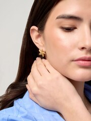 Aela Gold Tone Stainless Steel Starfish Stud Earrings - Image 3 of 3