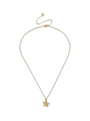 Aela Gold Tone Stainless Steel Starfish Necklace - Image 2 of 3