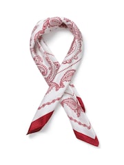 Aela Red Printed Scarf - Image 2 of 3