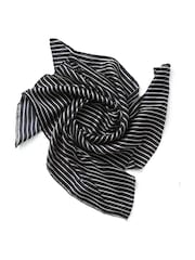 Aela Black Printed Scarf - Image 2 of 2
