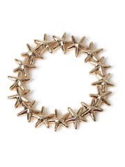 Aela Gold Tone Starfish Stretch Bracelet - Image 2 of 2