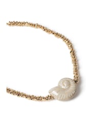 Aela Gold Tone Statement Conch Necklace - Image 3 of 3