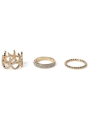 Aela Gold Tone Starfish Rings Multipack - Image 2 of 2