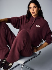 Rojo burdeos - adidas Originals Essential Knit Hoodie - Imagen 7 de 11