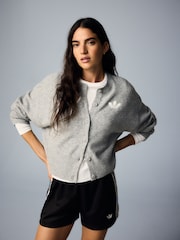 adidas Originals Grey Essential Knit Cardigan - Image 1 of 15
