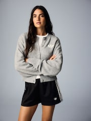 adidas Originals Grey Essential Knit Cardigan - Image 10 of 15