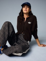 adidas Originals Dark Brown Essential Knit Cardigan - Image 10 of 19
