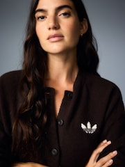 adidas Originals Dark Brown Essential Knit Cardigan - Image 15 of 19