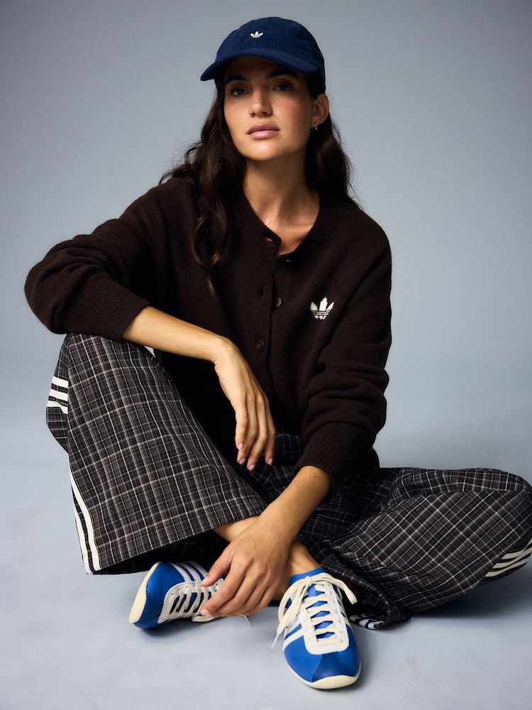 adidas Originals Dark Brown Essential Knit Cardigan - Image 2 of 19 adidas Originals Dark Brown Essential Knit Cardigan - Image 2 of 19