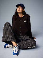 adidas Originals Dark Brown Essential Knit Cardigan - Image 9 of 19