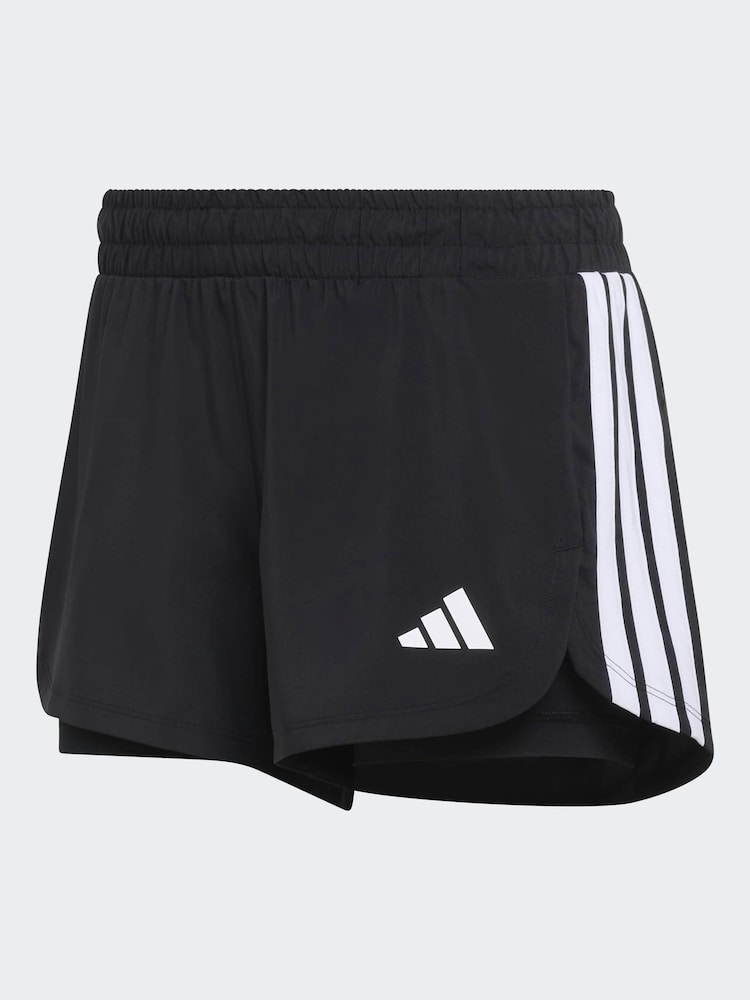 adidas Black Pacer 2In1 Shorts - Image 7 of 7