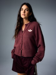 adidas Originals Brown Essential Knit Cardigan - Image 1 of 17