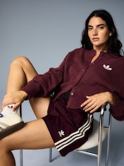 adidas Originals Brown Essential Knit Cardigan - Image 2 of 17